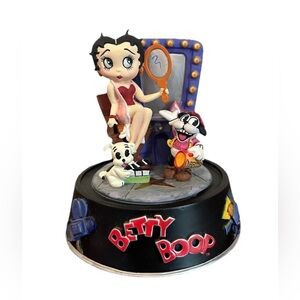 Vintage Betty Boop Figure Sculpture Hollywood Betty Hand Painted 1996 Glass Dome